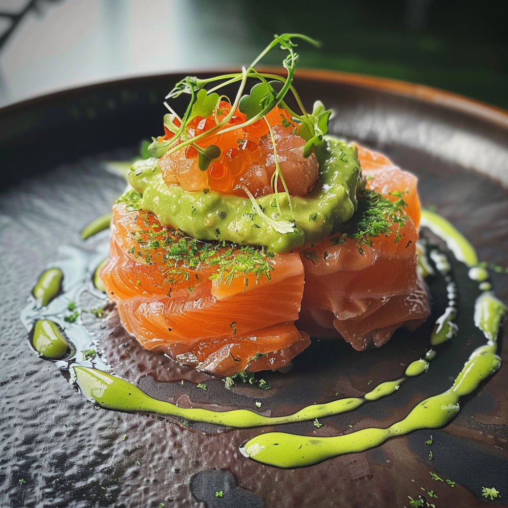 Gravlax de saumon