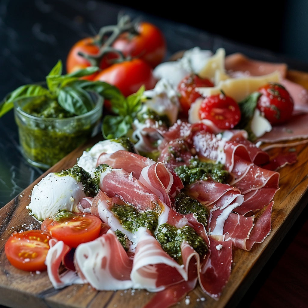 Planche Italienne avec charcuterie