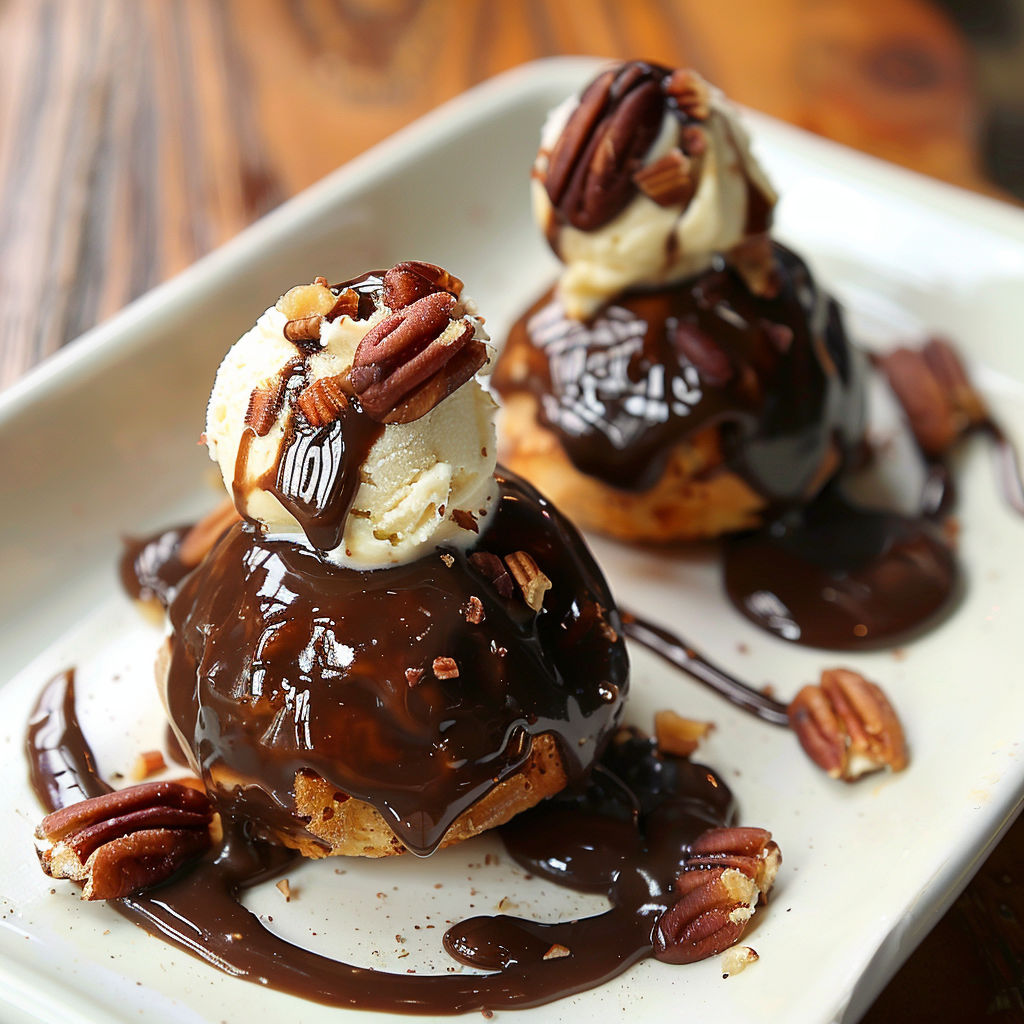 Profiteroles au chocolat